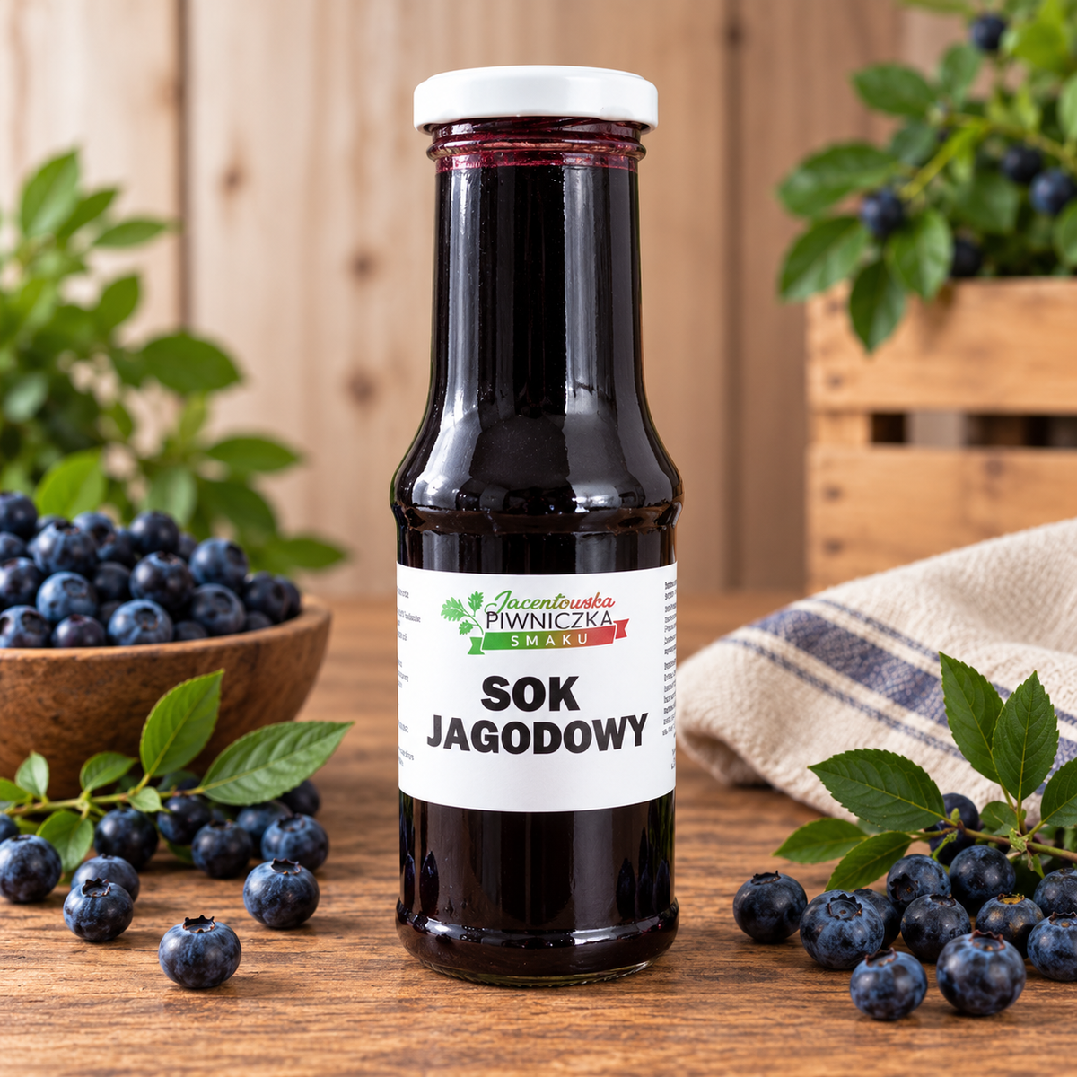 Sok 100% z jagody leśnej - 200 ml