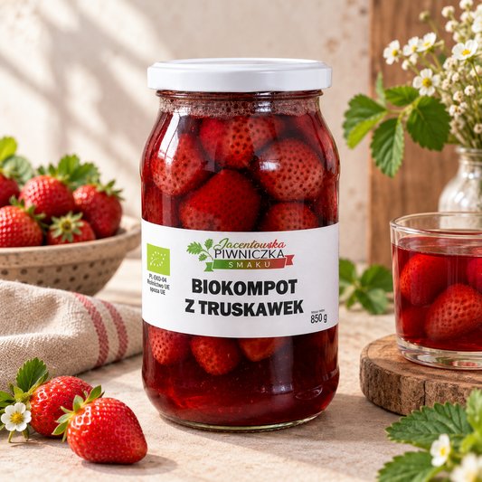 Kompot Truskawkowy BIO - 850 g